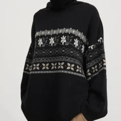 Femme Skall Studio Mailles-- Pull Leonora - Gris Noir