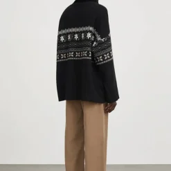 Femme Skall Studio Mailles-- Pull Leonora - Gris Noir