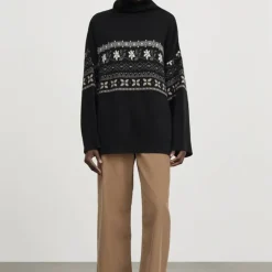 Femme Skall Studio Mailles-- Pull Leonora - Gris Noir