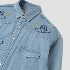 Femme Stan Ray Chemises-- Chemise - Western - Stonewash