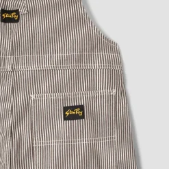 Femme STAN RAY Combinaisons-- Salopette Earls Bib - Marron Rayures