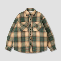 Homme STAN RAY Vestes-- Surchemise à carreaux - Vert/ Beige