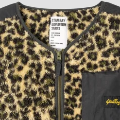 Femme Stan Ray Vestes-- Veste Fleece Cardigan - Leopard Camo