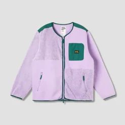 Femme Stan Ray Vestes-- Veste Fleece Cardigan - Lavande