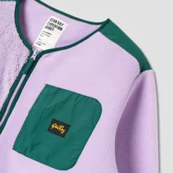 Femme Stan Ray Vestes-- Veste Fleece Cardigan - Lavande