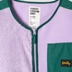 Femme Stan Ray Vestes-- Veste Fleece Cardigan - Lavande