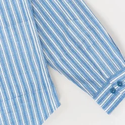 Homme STORY MFG Chemises-- Chemise à rayures - Bleu