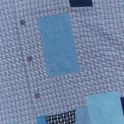 Homme STORY MFG Chemises-- Chemise PA - Vichy Blue