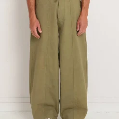 Homme STORY MFG L'esprit Merci|Pantalons-- Pantalon Document - Olive