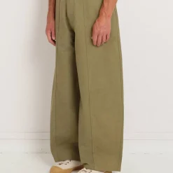 Homme STORY MFG L'esprit Merci|Pantalons-- Pantalon Document - Olive