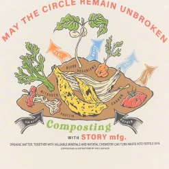 Homme STORY MFG T-shirts-- T-shirt Grateful SS - Ecru