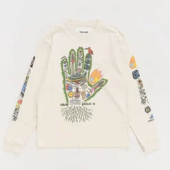 Homme STORY MFG T-shirts-- T-shirt Grateful LS - Ecru