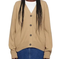 Femme Studio Nicholson Mailles-- Cardigan Rall - Marron Clair