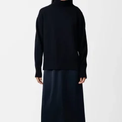 Femme Studio Nicholson Mailles-- Maille Tricot Patria - Noir