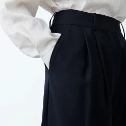 Femme Studio Nicholson L'esprit Merci|Pantalons-- Pantalon Sperro - Marine