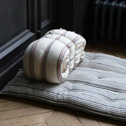 625 TENSIRA Surmatelas|Maison De Campagne-Sur-matelas - Rayé Bleu