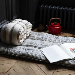 625 TENSIRA Surmatelas|Maison De Campagne-Sur-matelas - Rayé Bleu