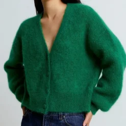 Femme Surprise Mailles-- Cardigan Monica - Vert