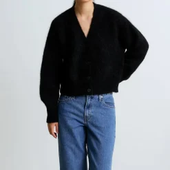 Femme Surprise Mailles-- Cardigan Monica - Noir