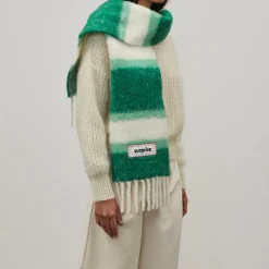 Femme Surprise L'esprit Merci|Foulards & Echarpes-- Écharpe Alpaga Sofia - Vert