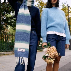 Femme Surprise L'esprit Merci|Foulards & Echarpes-- Écharpe Alpaga Sofia - Bleu