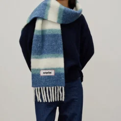 Femme Surprise L'esprit Merci|Foulards & Echarpes-- Écharpe Alpaga Sofia - Bleu