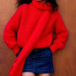 Femme Surprise L'esprit Merci|Foulards & Echarpes-- Écharpe Mohair Donna - Rouge