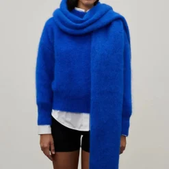 Femme Surprise L'esprit Merci|Foulards & Echarpes-- Écharpe Mohair Donna - Bleu