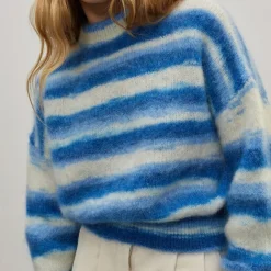 Femme Surprise Mailles-- Pull Mary - Bleu