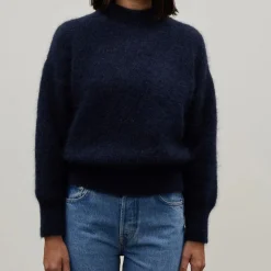 Femme Surprise L'esprit Merci|Mailles-- Pull Mohair Jane - Marine