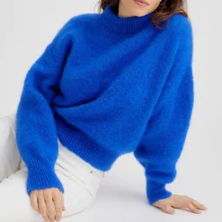 Femme Surprise L'esprit Merci|Mailles-- Pull Mohair Jane - Bleu