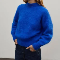 Femme Surprise L'esprit Merci|Mailles-- Pull Mohair Jane - Bleu