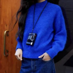 Femme Surprise L'esprit Merci|Mailles-- Pull Mohair Jane - Bleu