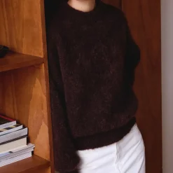 Femme Surprise L'esprit Merci|Mailles-- Pull Mohair Jane - Chocolat