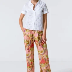 Femme Suzie Winkle Chemises-- Top Lina Coco - Blanc