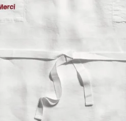 200 LINTEX Tabliers-Tablier en lin lavé - Blanc Optique