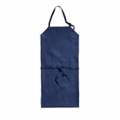 200 LINTEX Tabliers-Tablier en lin lavé - Bleu Shibori