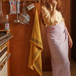 200 LINTEX Tabliers-Tablier en lin lavé - Parme Fuji Iro