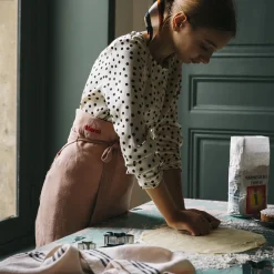 200 LINTEX Tabliers-Tablier en lin lavé - Rose Argile