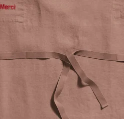 200 LINTEX Tabliers-Tablier en lin lavé - Rose Argile