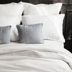 2100 GAZEX Taies D'oreiller-Taie d'oreiller en gaze de coton - Blanc de Meudon