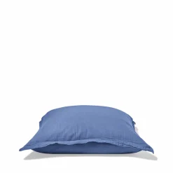 2100 GAZEX Taies D'oreiller-Taie d'oreiller en gaze de coton - Bleu Pompidou