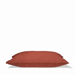 200 LINTEX Taies D'oreiller-Taie d'oreiller en lin lavé - Rouge Urushi