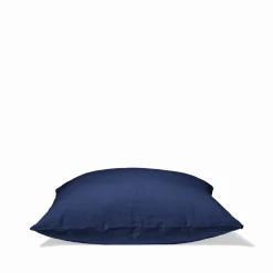 200 LINTEX Taies D'oreiller-Taie d'oreiller en lin lavé - Bleu Shibori