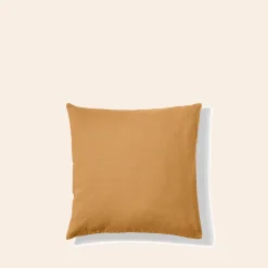 200 LINTEX Taies D'oreiller-Taie d'oreiller en lin lavé - Jaune Asahi