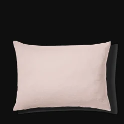 200 LINTEX Taies D'oreiller-Taie d'oreiller en lin lavé - Beige Rosé