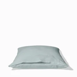 200 LINTEX Taies D'oreiller-Taie d'oreiller en lin lavé - Gris Vésuve
