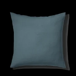 200 LINTEX Taies D'oreiller-Taie d'oreiller en lin lavé - Bleu Pétrole