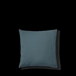 200 LINTEX Taies D'oreiller-Taie d'oreiller en lin lavé - Bleu Pétrole