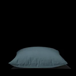 200 LINTEX Taies D'oreiller-Taie d'oreiller en lin lavé - Bleu Pétrole